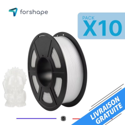 Pack x10 ecoPETG Blanco Forshape - 1,75 mm - 10 kg