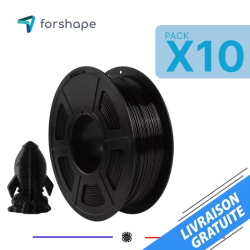 Pack x10 ecoPETG Negro Forshape - 1,75 mm - 10 kg