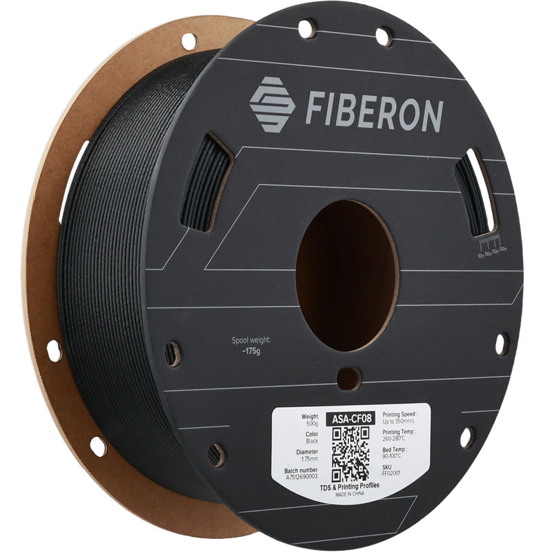 Polymaker Fiberon™ ASA-CF08 Negro - 1,75mm - 500g