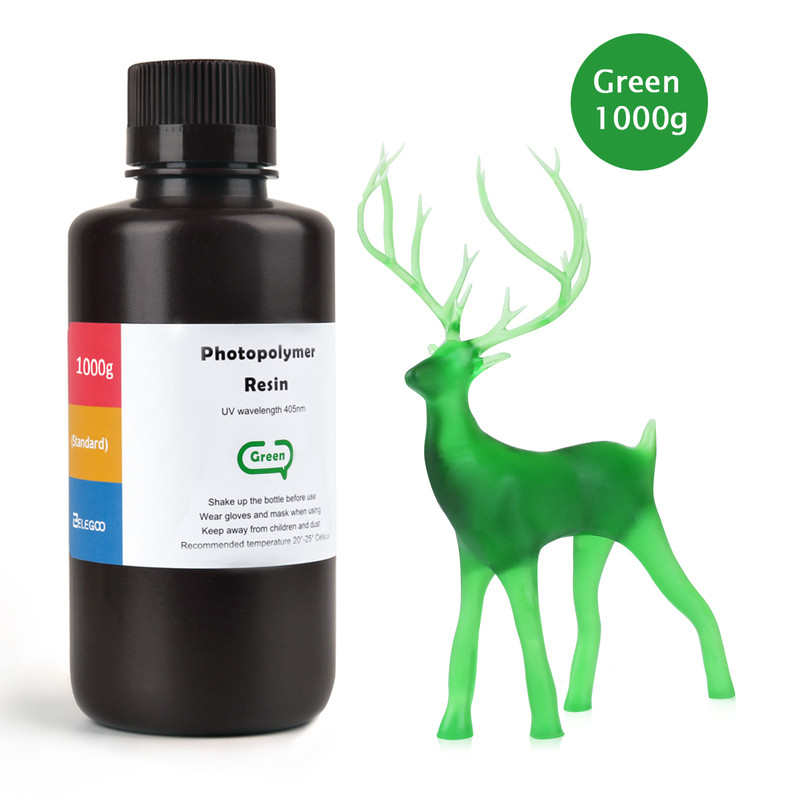 Résine ABS-like Verte Elegoo - 1000 ml Résine ABS-like Verte Elegoo - 1000 ml