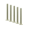Tornillo hexagonal de perfil bajo en acero inoxidable M5 x 40mm x10, Makera