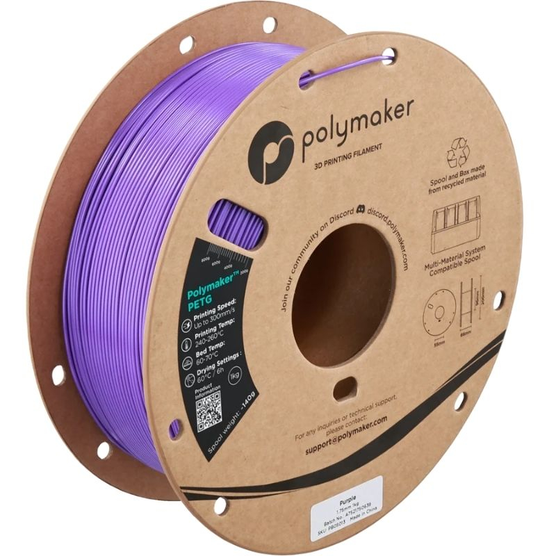 Polymaker PETG Violeta - 1,75mm - 1kg