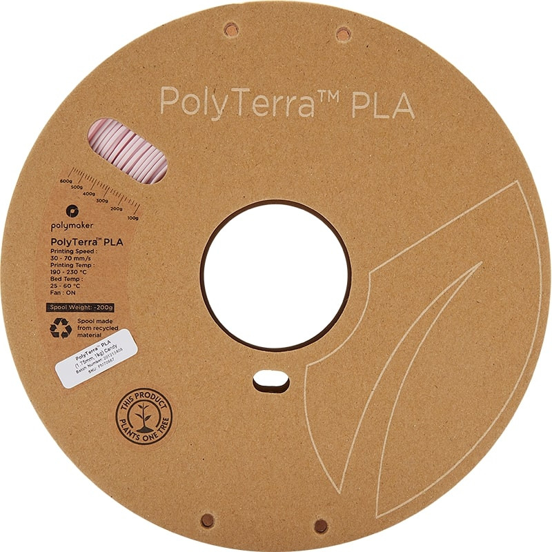 PolyTerra PLA Candy - 1.75mm - 1 kg - face PolyTerra PLA Candy - 1.75mm - 1 kg - face