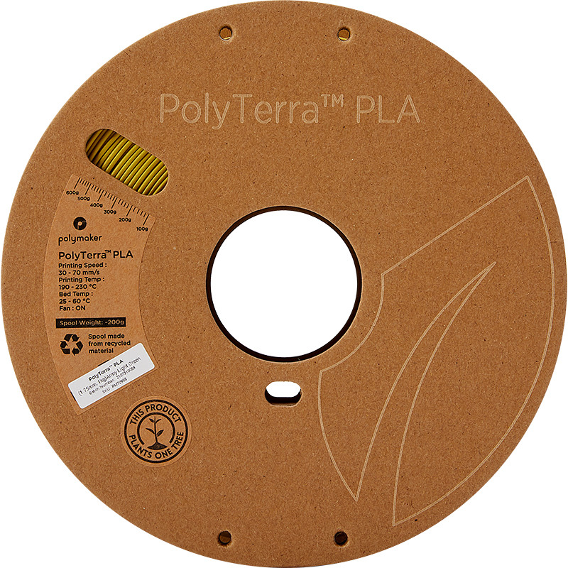 PolyTerra PLA Vert Clair Armée (Army Ligh Green) - 1.75mm - 1 kg PolyTerra PLA Vert Clair Armée (Army Ligh Green) - 1.75mm - 1 kg
