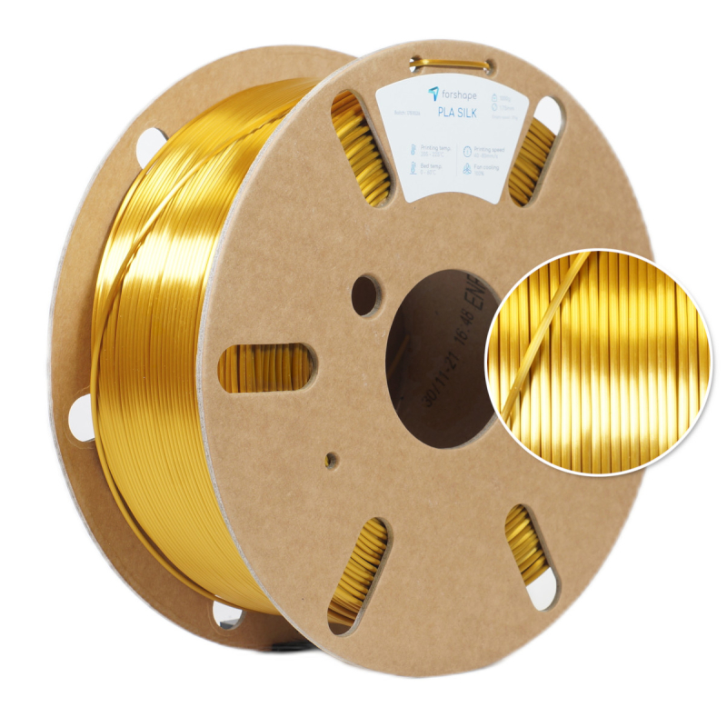 PLA Silk Or Forshape - 1.75mm - 1Kg PLA Silk Or Forshape - 1.75mm - 1Kg