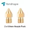 Pack de 2 Boquillas de Latón MK8 Forshape 0.6mm