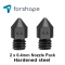 Lote de 2 boquillas MK8 de acero endurecido de 0.4mm Forshape