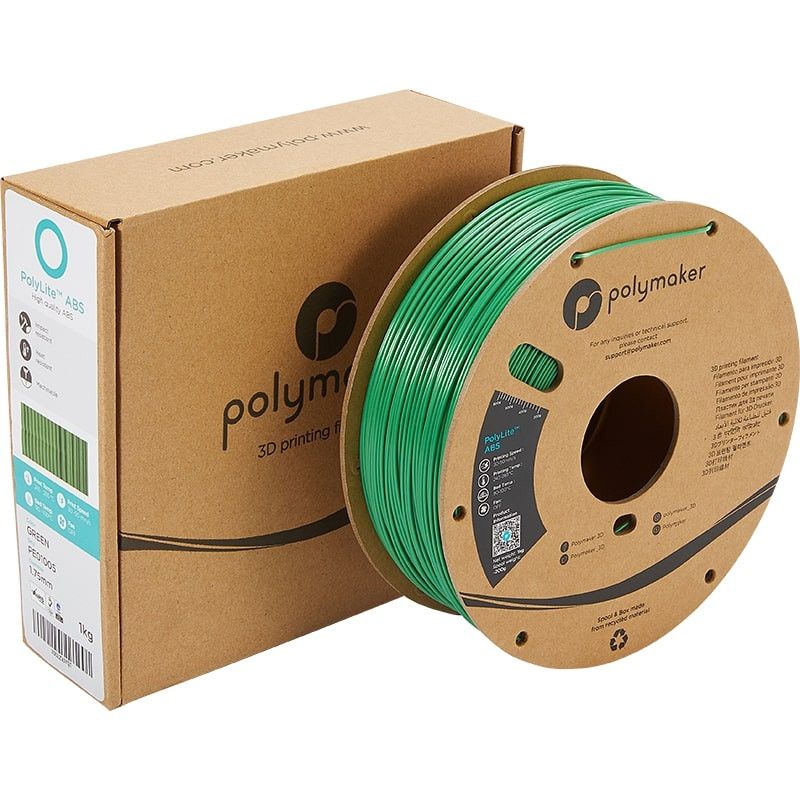 Emballage PolyLite ABS Vert - 1.75mm - 1 kg Emballage PolyLite ABS Vert - 1.75mm - 1 kg