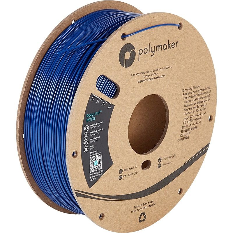 Filament PETG Bleu - 1.75mm - 1 kg Filament PETG Bleu - 1.75mm - 1 kg