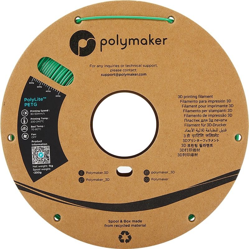 Filament PETG Vert - 2.85mm - 1 kg Filament PETG Vert - 2.85mm - 1 kg