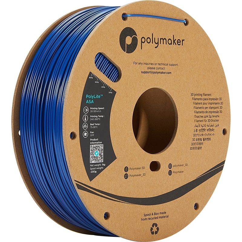 PolyLite ASA Bleu - 2.85mm - 1 kg PolyLite ASA Bleu - 2.85mm - 1 kg