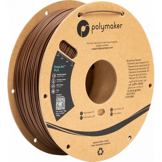 PolyLite PLA Marrón - 1.75mm - 1 kg