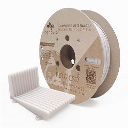 Nanovia PETG ESD Blanco / Gray - 1,75 mm - 500 g