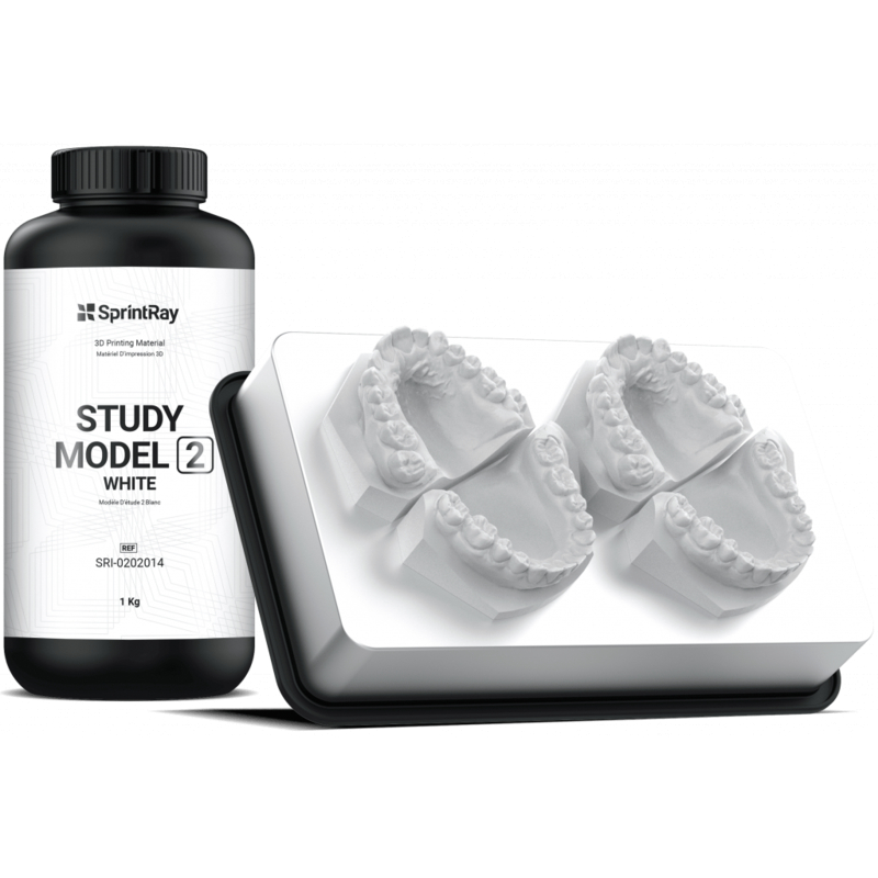 Résine SprintRay Study Model White 2 - 1 kg Résine SprintRay Study Model White 2 - 1 kg