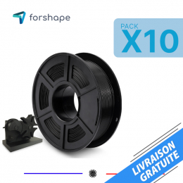 Pack x10 PLA Forshape ecoPLA Negro - 10 Kg - 1.75mm