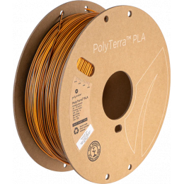 PolyTerra PLA Dual Negro Naranja (Shadow Orange) - 1,75 mm - 1 kg