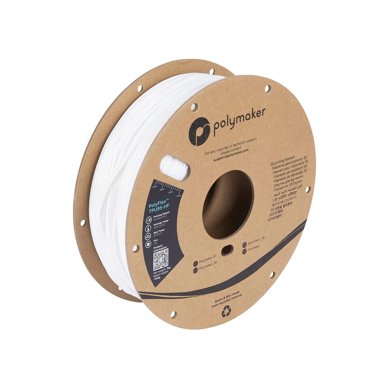 PolyFlex TPU-95A High Speed Blanco - 1.75mm - 1 kg