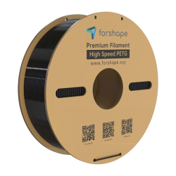 PETG Forshape Negro de alta velocidad - 1,75 mm - 1 kg