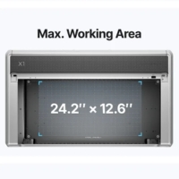 xTool X1 con una superficie de grabado de 615 × 320 mm
