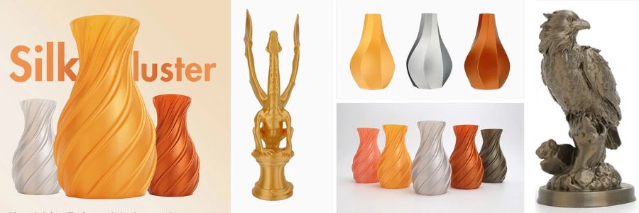 eSun PLA Silk Filament Plata