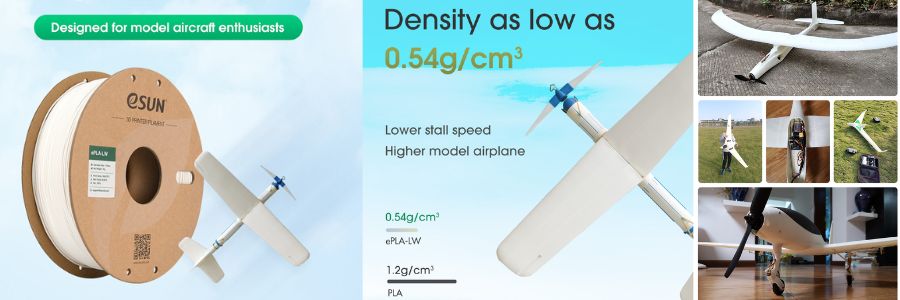 Filamento eSun PLA-LW Blanco