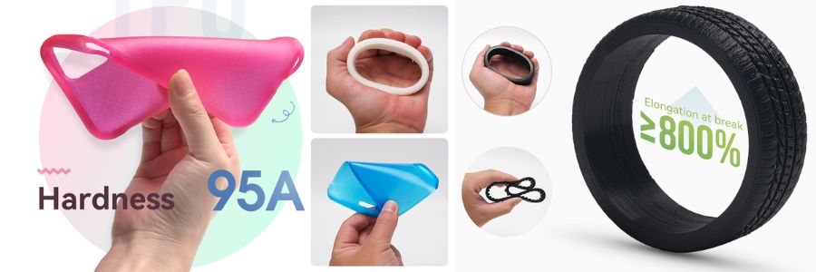 eSun TPU‑95A Filamento Negro