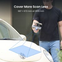 Revopoint Range 3 Pro con una amplia zona de captura para objetos voluminosos