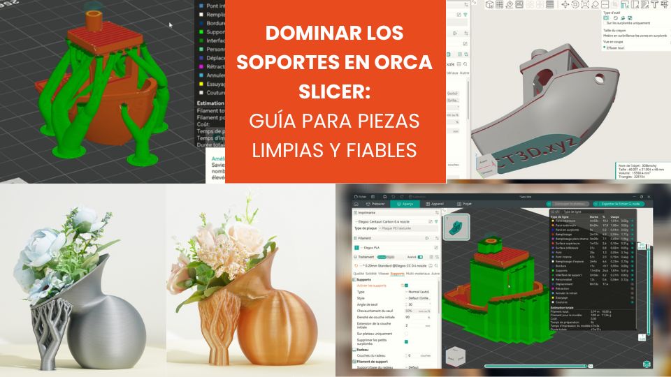 Dominar los soportes en Orca Slicer_ guía para piezas limpias y fiables